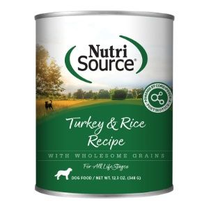 NutriSource - Turkey and Rice Canned Dog Food 12.3 OZ./Single Can