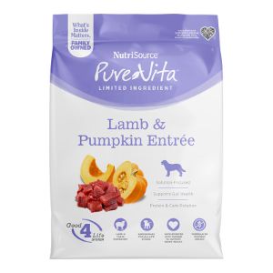 PureVita - Lamb &amp; Pumpkin Entree Grain-Free Dry Dog Food, Size: 4#