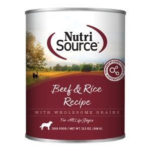 NutriSource - Beef and Rice Canned Dog Food 12.3 OZ/Single Can