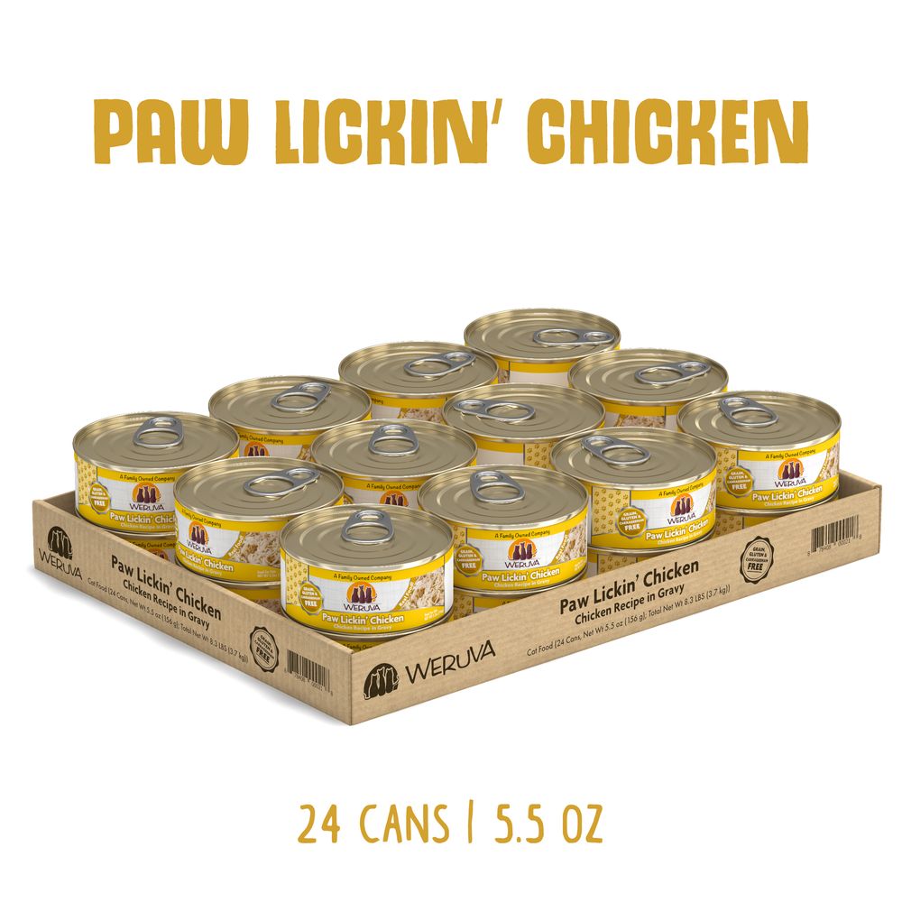 Weruva (Case Pack) - Classic Paw Lickin' Chicken in Gravy Canned Cat Food 5.5oz / Case of 24