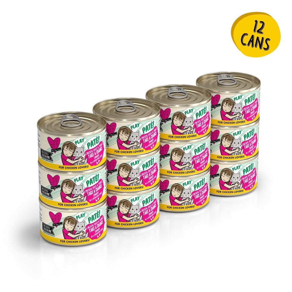 Weruva (Case Pack) - BFF PLAY Pate Chicken, Duck &amp; Turkey Take A Chance! Canned Cat Food 2.8oz / Case of 12