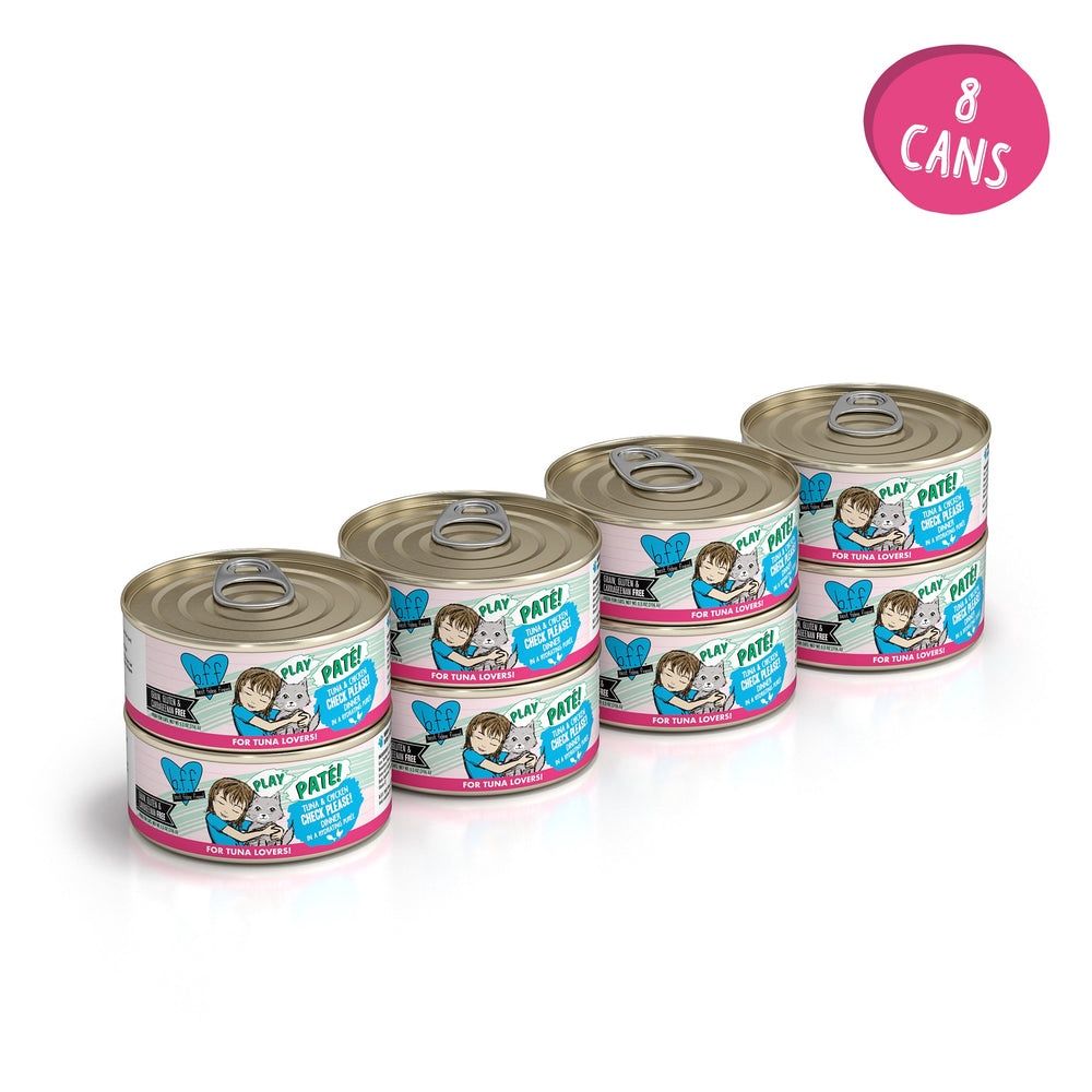 Weruva (Case Pack) - BFF Play Pate Tuna &amp; Chicken Check Please! Canned Cat Food 5.5oz / Case of 8