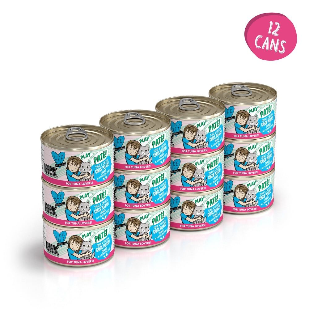 Weruva (Case Pack) - BFF Play Pate Tuna &amp; Chicken Check Please! Canned Cat Food 2.8oz / Case of 12