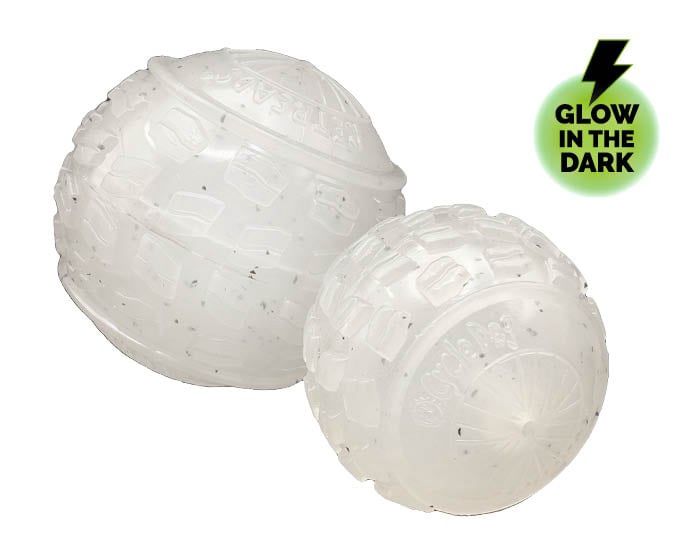 Cycle Dog - High Roller Ball Dog Toy, Colour: Glow In The Dark, Size: Large