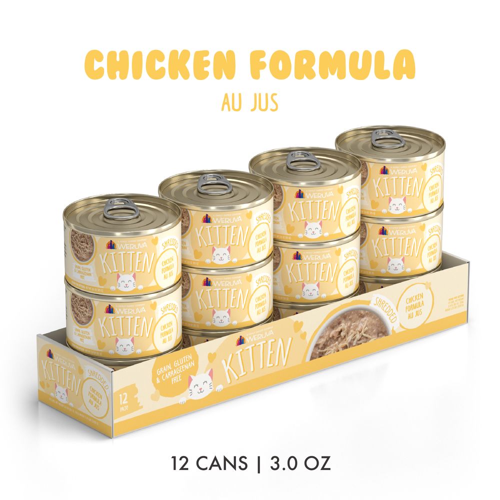 Weruva (Case Pack) - Kitten Chicken Formula Au Jus Wet Cat Food, 3-oz / Case of 12