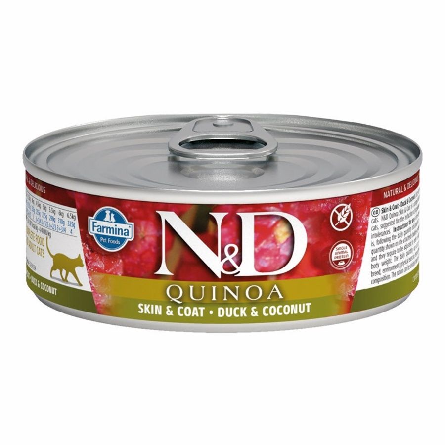 Farmina (Case Pack) - N&amp;D Quinoa Skin &amp; Coat Duck &amp; Coconut Wet Cat Food 2.8oz / Case of 24