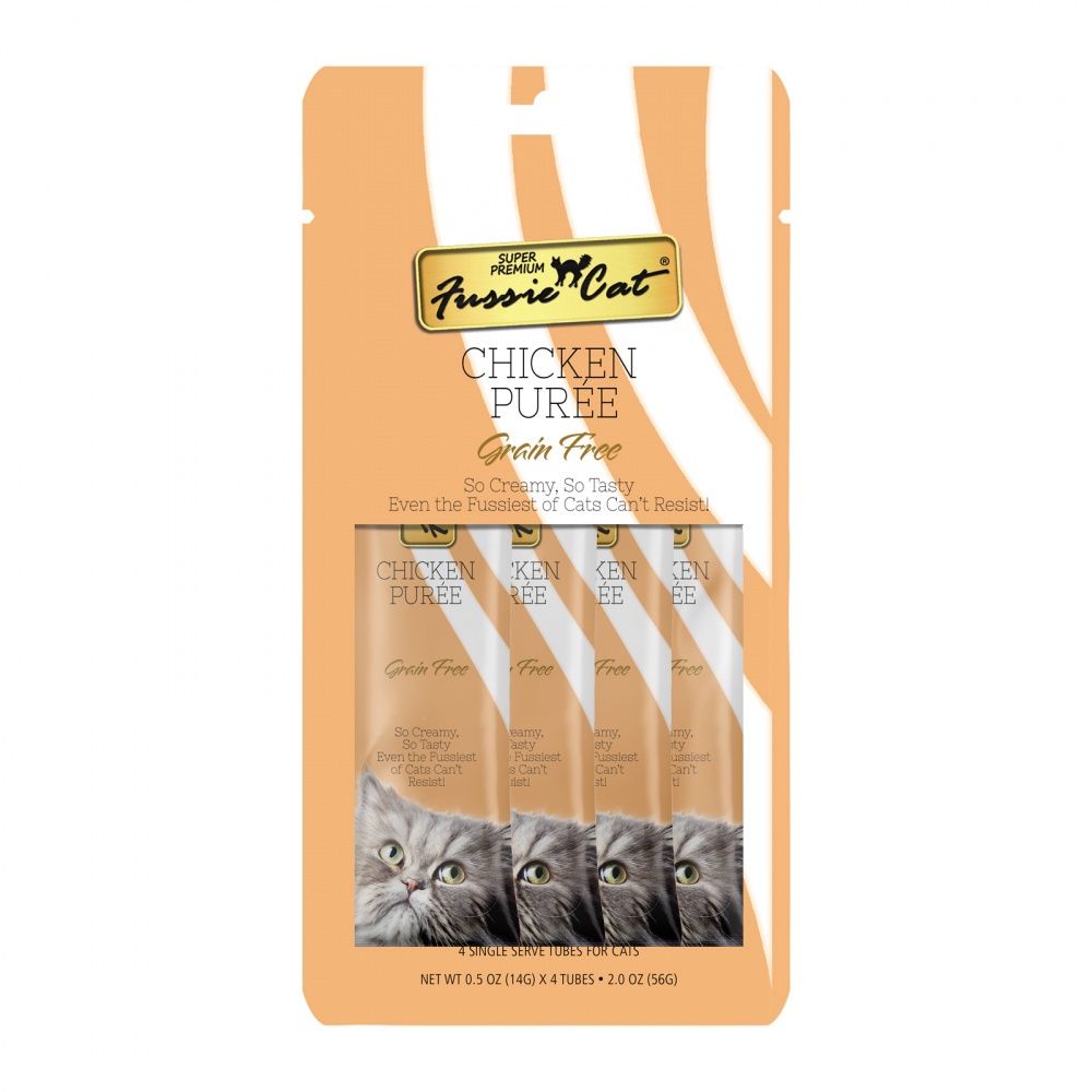 Fussie Cat – Chicken Puree Cat Treat .05oz /4 ct