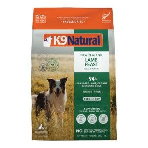 K9 Natural - New Zealand Lamb Feast  Freeze Dried Dog Food, Size: 17.6 oz.