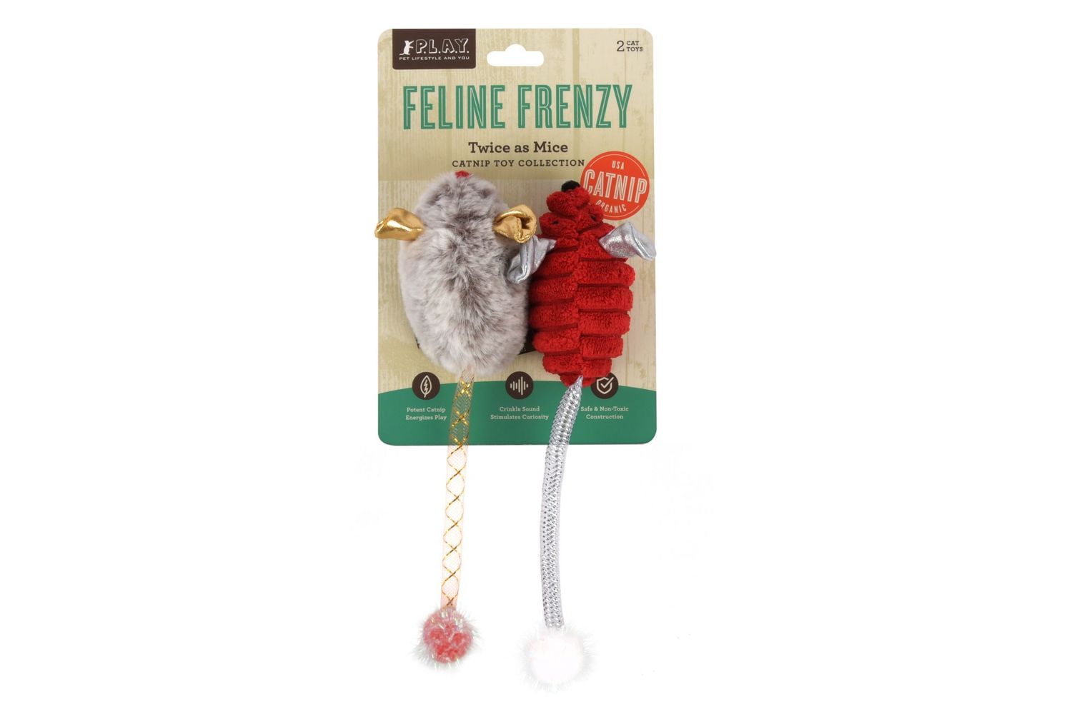Play Pet - Feline Frenzy Twice as Mice Cat Toy