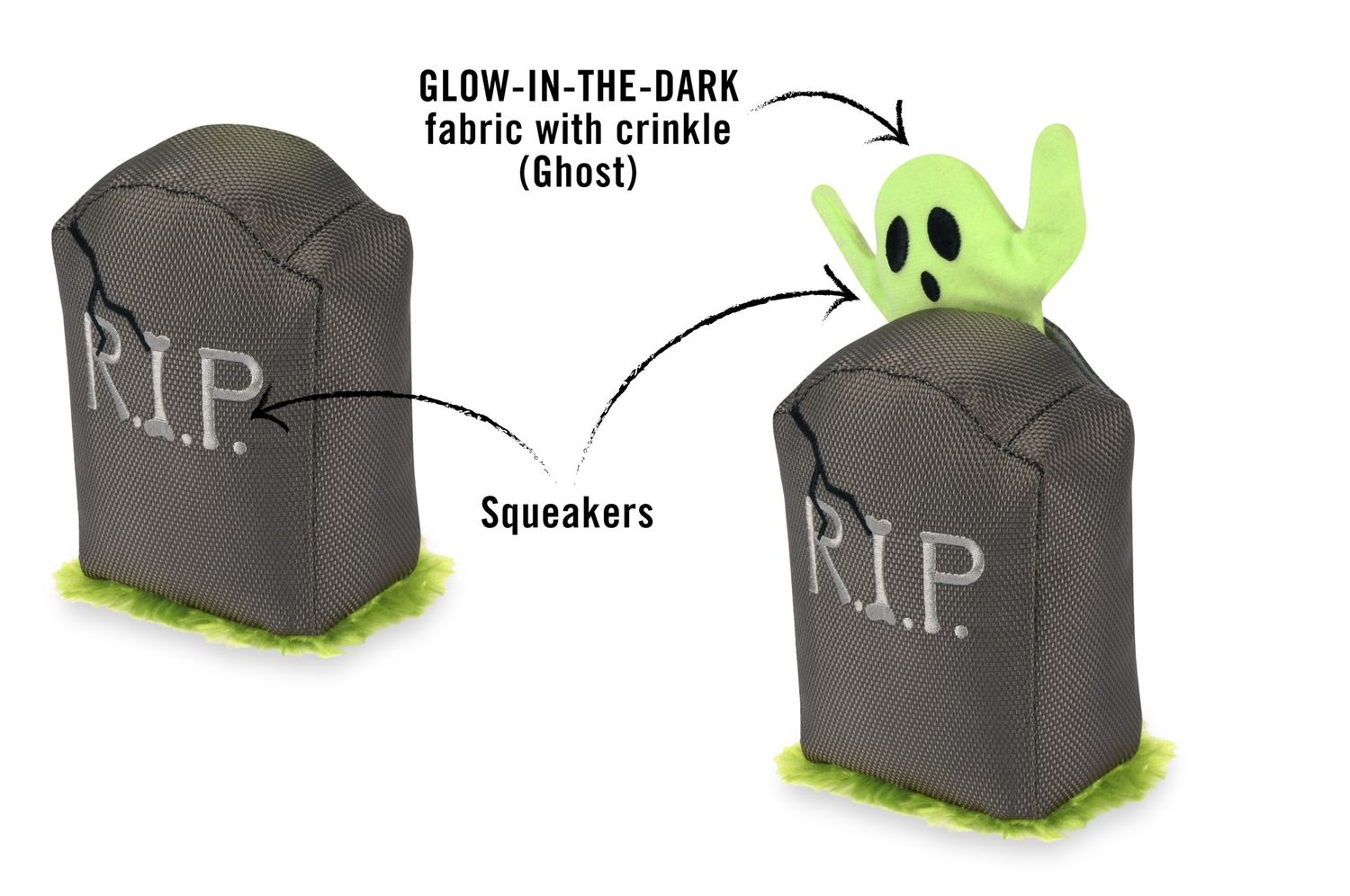 Play Pet - Howling Haunts Ghoulish Grave Dog Toy
