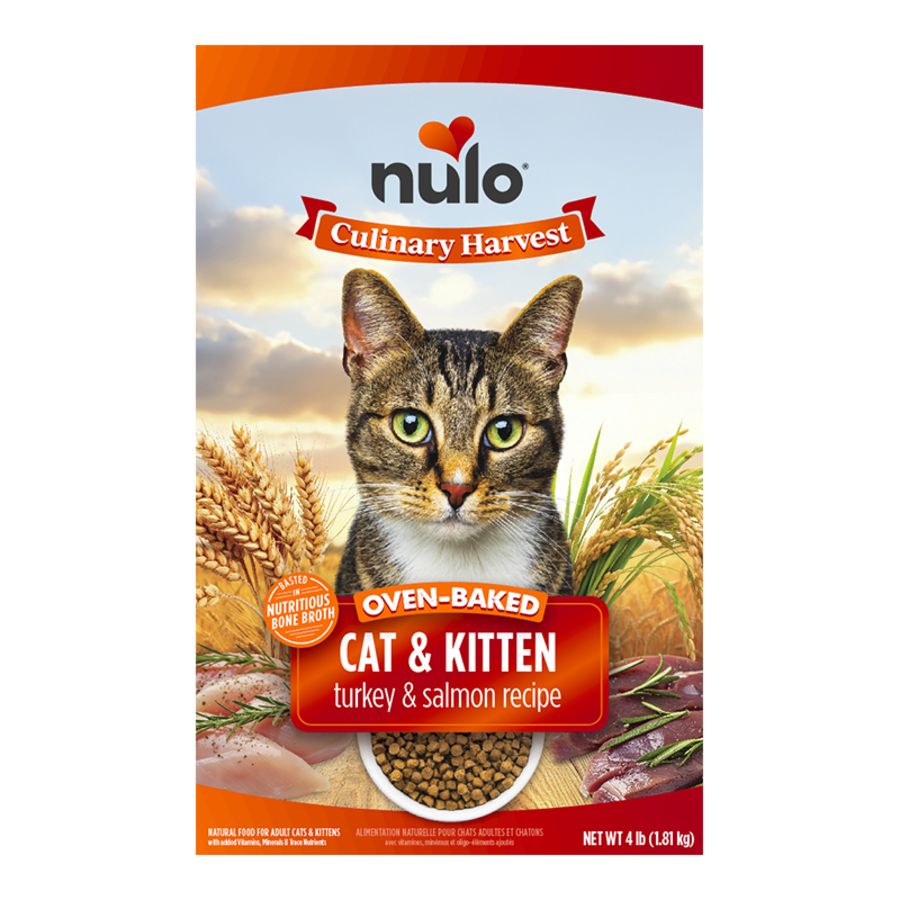 Nulo - Culinary Harvest Baked Turkey &amp; Salmon Dry Cat Food, Size: 4 lb
