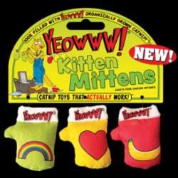 Yeowww - Kitten Mittens 3-Pack Catnip Toy