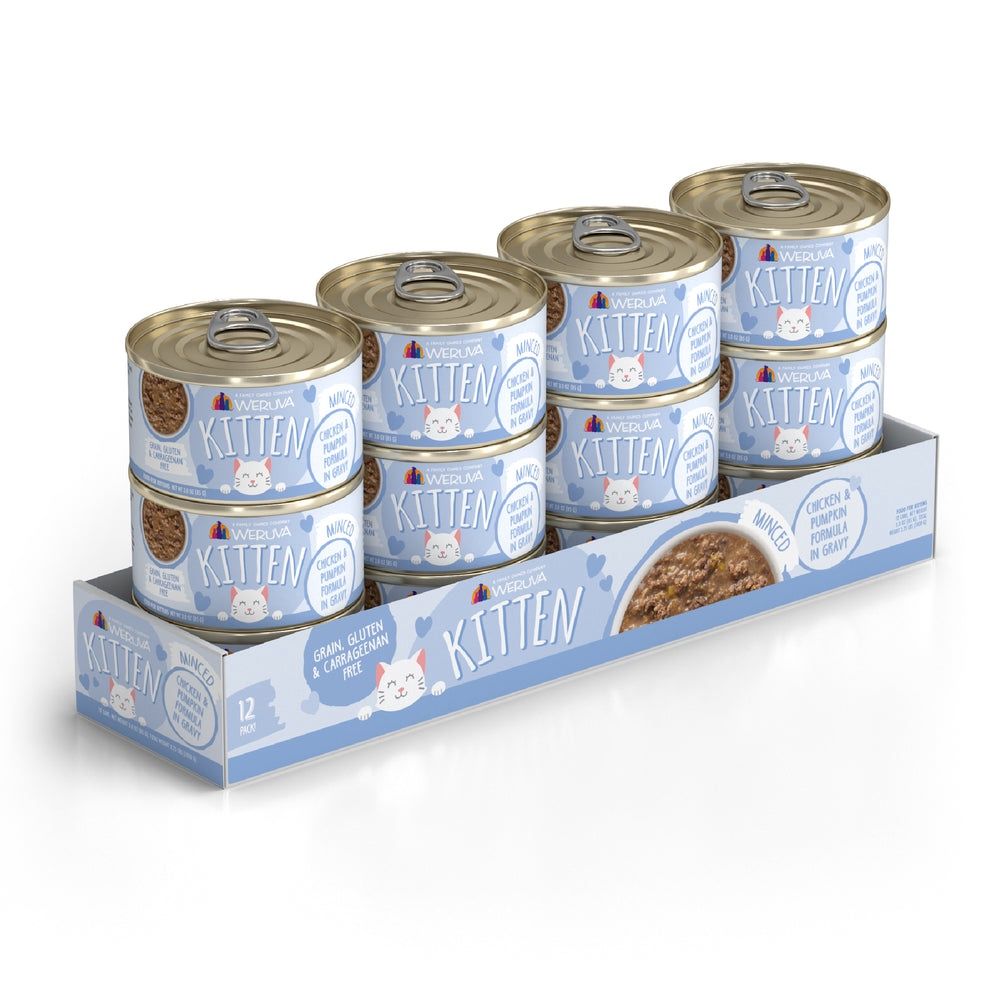Weruva (Case Pack) - Kitten Chicken &amp; Pumpkin Formula in gravy Cat Food 3 oz / Case of 12