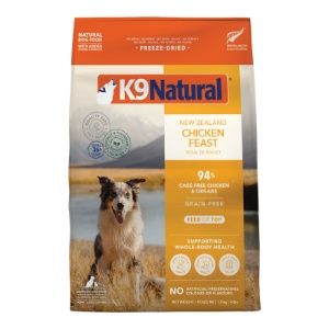 K9 Natural - Chicken Feast  Freeze Dried Dog Food, Size: 17.6 oz.