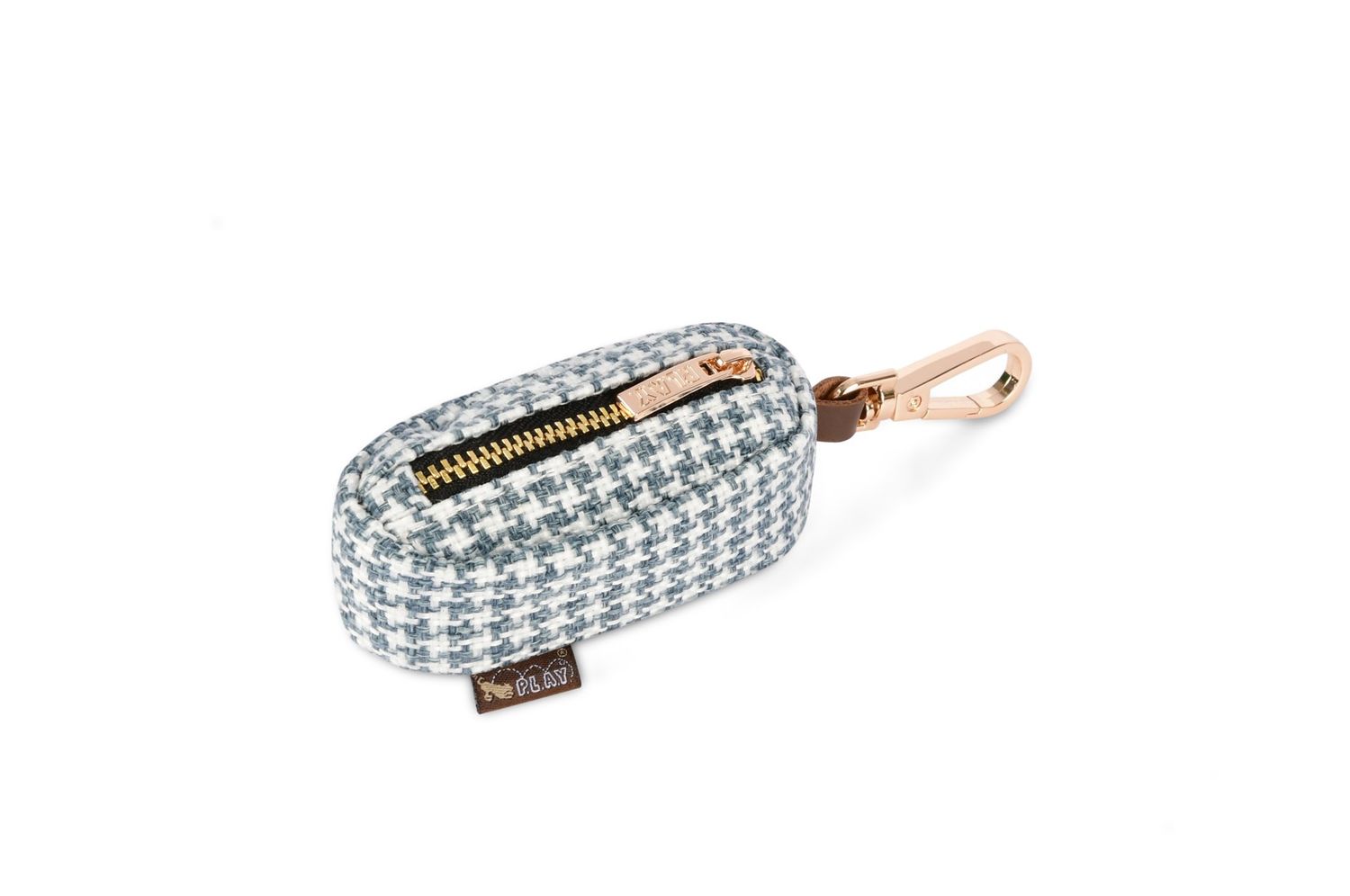 Play Pet - Poop Bag Dispenser Houndstooth Blue/White