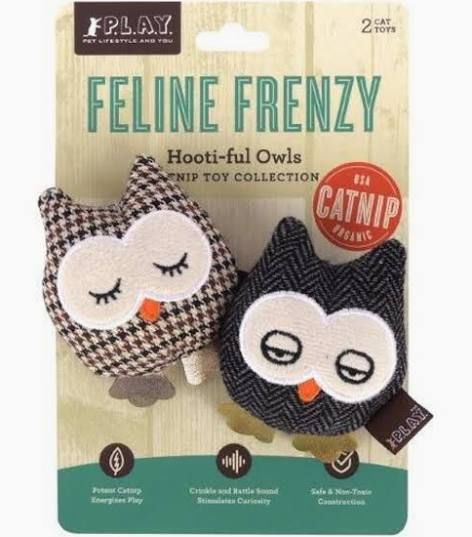 Play Pet - Feline Frenzy Hooti-ful Owls Cat Toy