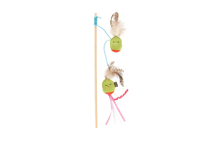 Play Pet - Feline Frenzy Purrfectly Pitted Wand Cat Toy