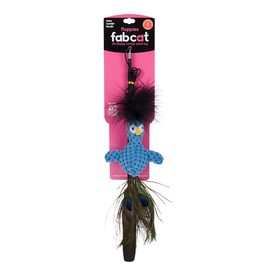 FabCat - Peacock Teaser Cat Toy