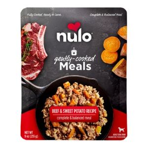 Nulo - (CASE PACK) Gently Cooked Beef &amp; Sweet Potato Wet Dog Food Pouch 9 oz./ 8 PACK