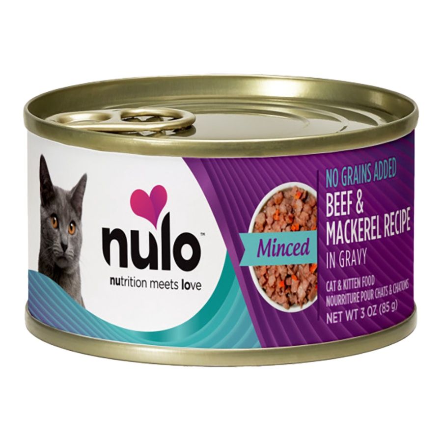 Nulo (Case Pack) - Freestyle Minced Beef &amp; Mackerel Canned Cat Food 3oz / Case of 24