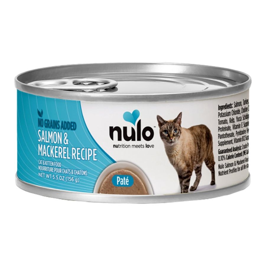 Nulo (Case Pack) - Freestyle Salmon &amp; Mackerel Pate Canned Cat Food 5.5oz / Case of 24
