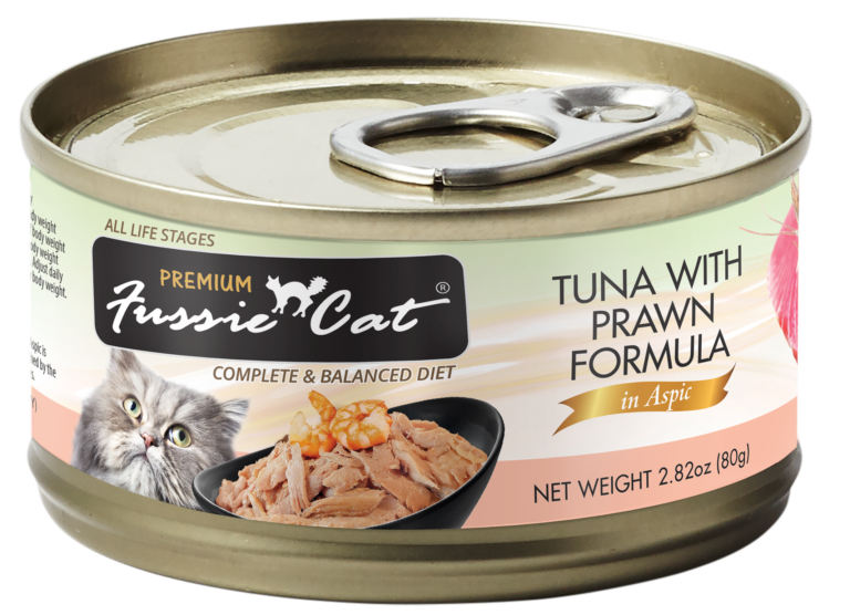 Fussie Cat (Case Pack) - Tuna with Prawns in Aspic Wet Cat Food 2.8 oz / Case of 24