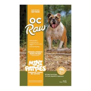 OC Raw - Chicken &amp; Produce, Size: 4 lb. Mini Patties