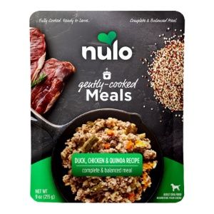Nulo - (CASE PACK) Gently Cooked Duck, Chicken &amp; Quinoa Wet Dog Food Pouch 9 oz./ 8 PACK