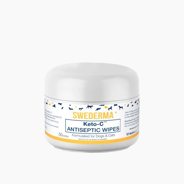 Swederma - Keto-C Antiseptic for Dogs &amp; Cats, Style: Wipes