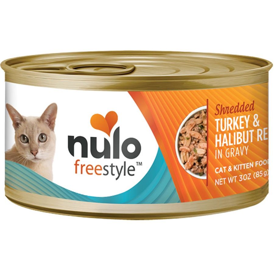 Nulo (Case Pack) - Freestyle Shredded Turkey &amp; Halibut Canned Cat Food 3.0 oz / Case of 24