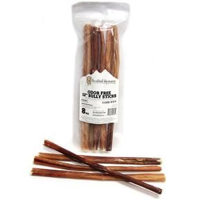 The Natural Dog Co. - 12" Odor Free Bully Sticks, Size: 8oz