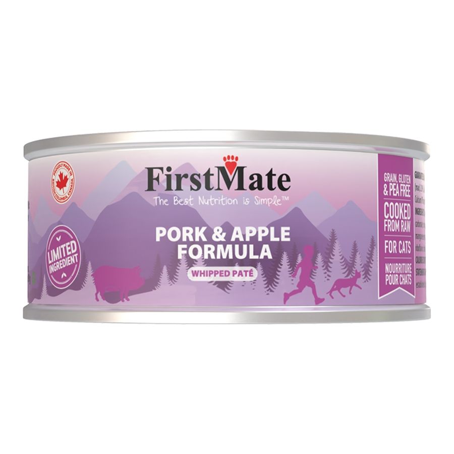 FirstMate - Pork &amp; Apple Formula Canned Cat Food 3.2oz / Single Can