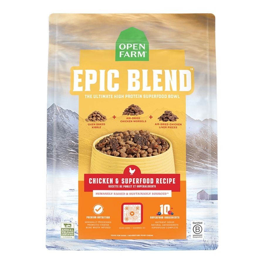 Open Farm - Epic Blend Chicken &amp; Superfood Grain-Friendly Recipe Dry Dog Food, Size: 3.5 lb