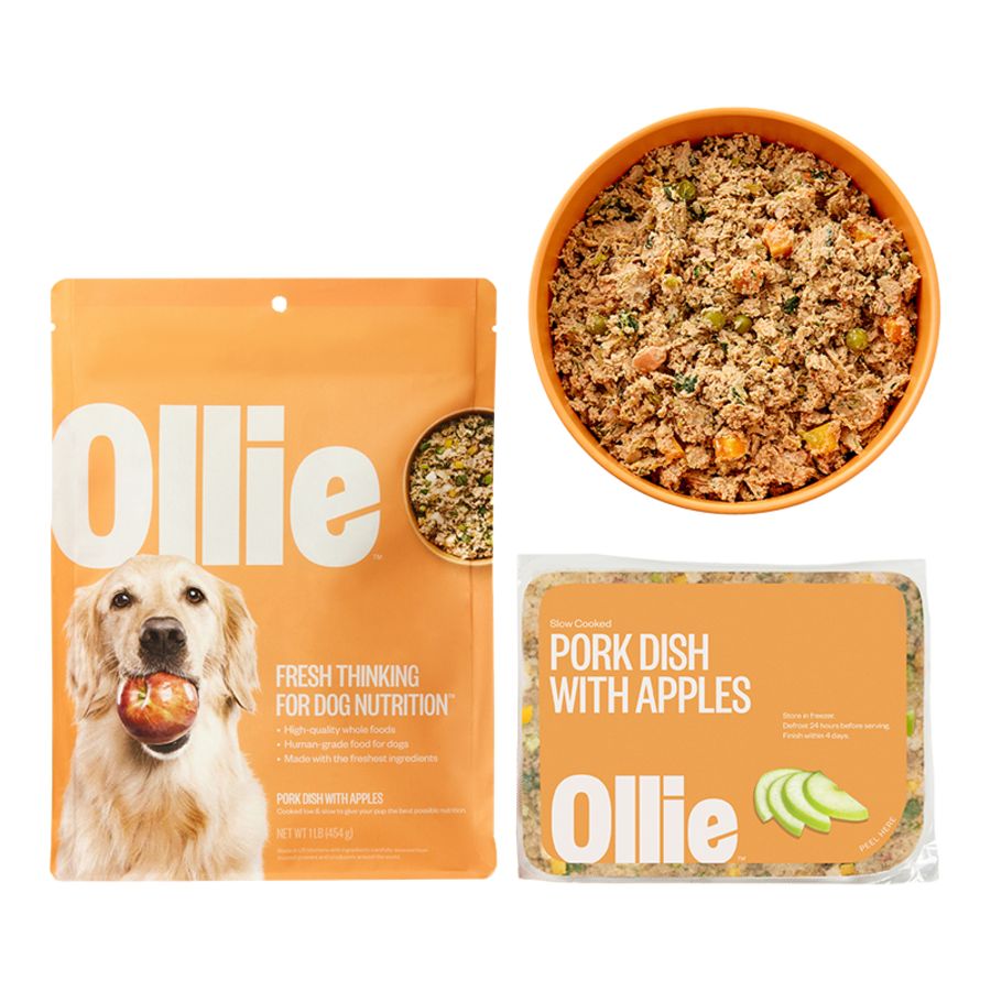 Ollie Dog - Pork with Apple Frozen Fresh Dog Food 1lb