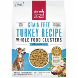 The Honest Kitchen - Grain Free Clusters Turkey Recipe  Dog Food, Size: 5#
