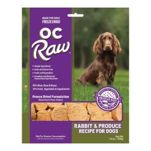 OC Raw - Rabbit &amp; Produce Freeze Dried Dog Food 14 oz.
