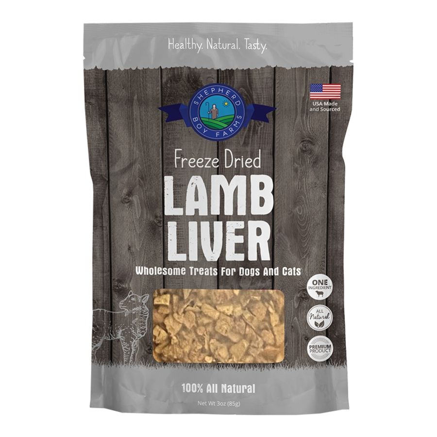 Shepherd Boy Farms - Lamb Liver Freeze-Dried Dog Treat, Size: 3oz