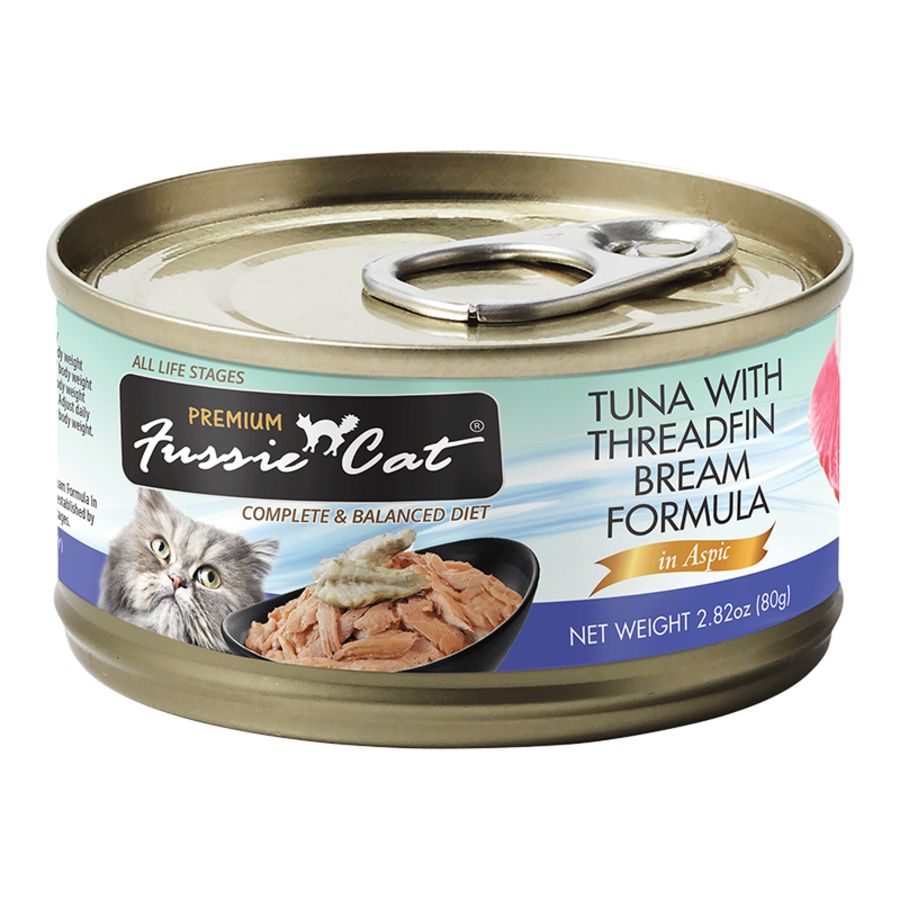 Fussie Cat (Case Pack) - Tuna &amp; Threadfin Bream In Aspic Wet Cat Food 2.8 oz / Case of 24