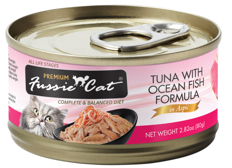 Fussie Cat (Case Pack) - Tuna with Oceanfish in Aspic Wet Cat Food / Case of 24