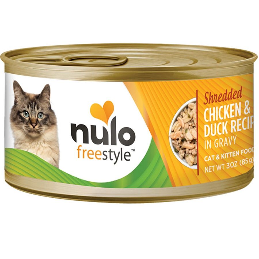 Nulo (Case Pack) - Freestyle Shredded Chicken &amp; Duck Canned Cat Food 3.0 oz / Case of 24