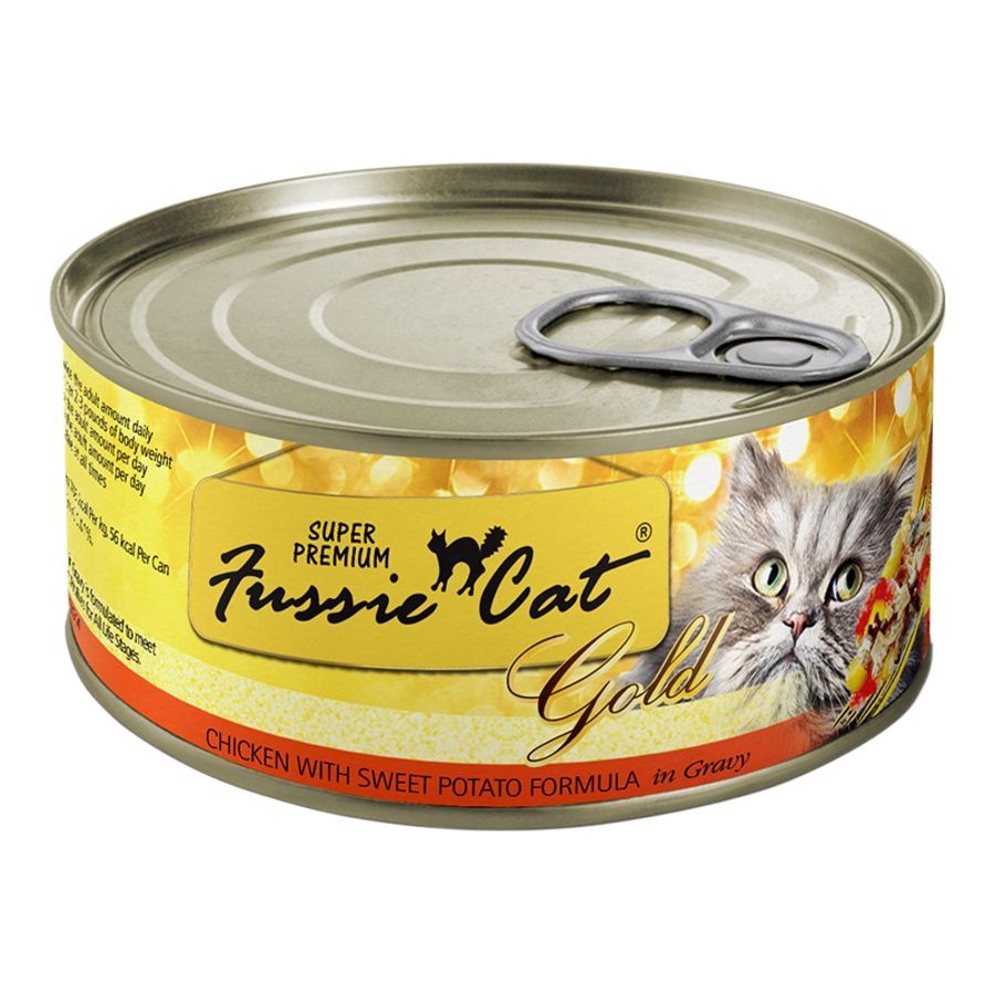 Fussie Cat (Case Pack) - Super Premium Chicken with Sweet Potato  in Gravy Wet Cat Food 2.82 oz / Case of 24
