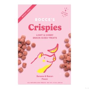 Bocce's Bakery - Banana + Bacon Crispies Dog Treats 10 oz