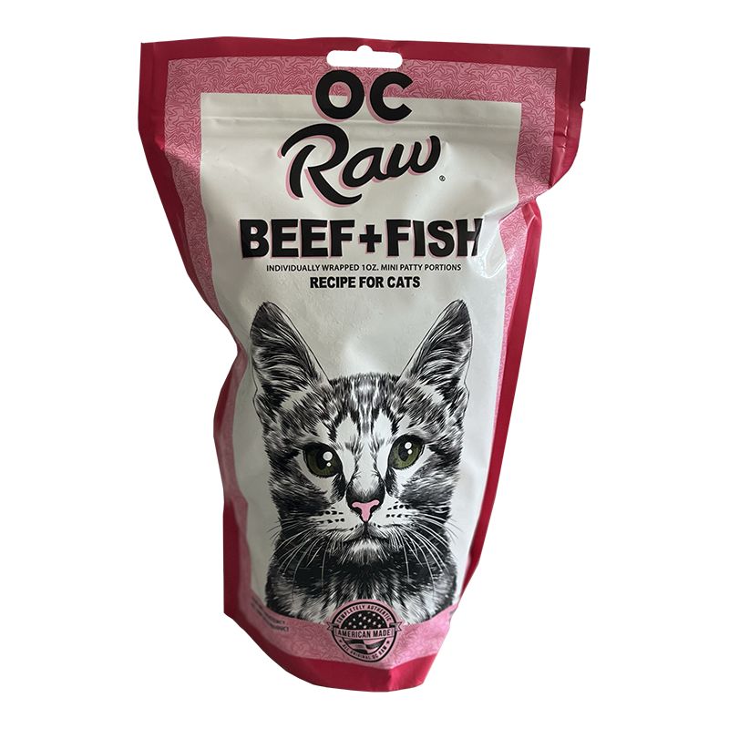 OC Raw - Beef &amp; Fish Frozen Cat Food 2lb