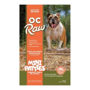 OC Raw - Chicken, Fish &amp; Produce, Size: 4 lb. Mini Patties