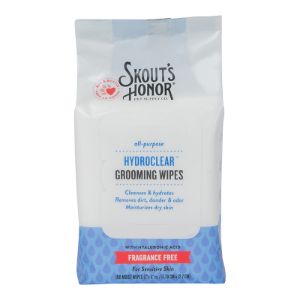 Skout's Honor -  HydroClear Dog &amp; Cat Grooming Wipes, Fragrance-Free, 100 count