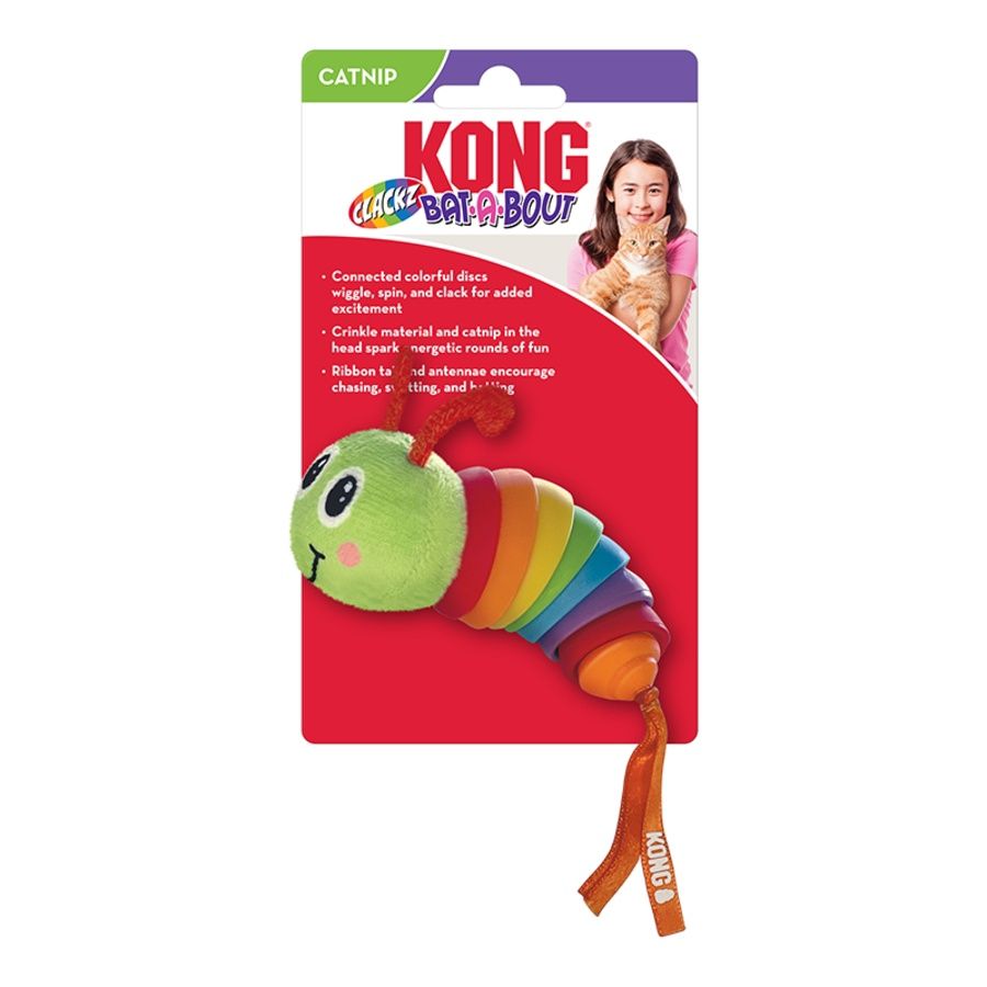 Kong - Cat Bat About Clackz Caterpillar