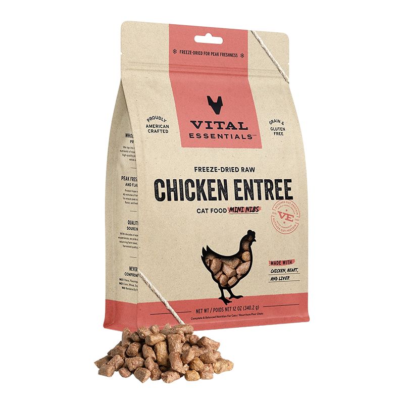 Vital Essentials - Chicken Mini Nibs Freeze Dried Raw Cat Food