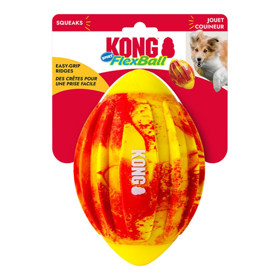 Kong - Flexball Sport Football Dog Toy Medium