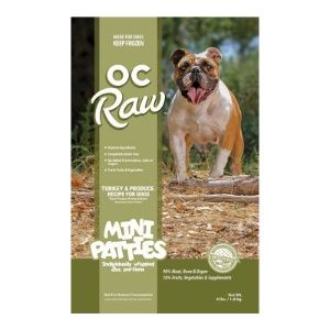 OC Raw - Turkey &amp; Produce, Size: 4 lb. Mini Patties