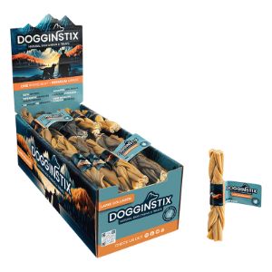 Dogginstix - Braided Lamb Collagen Stix 6 " Dog Treat